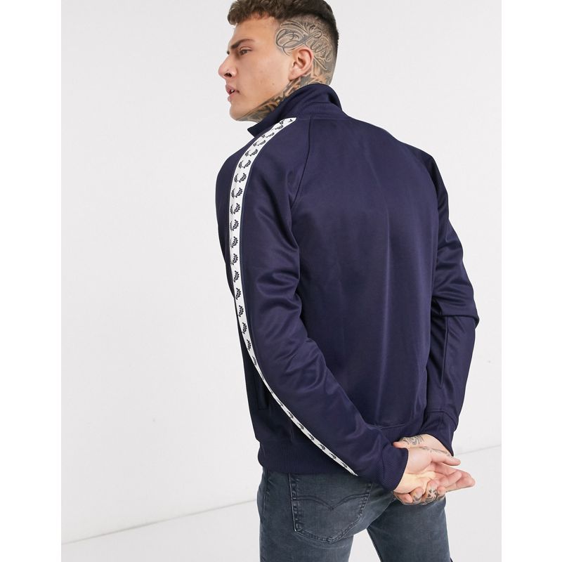 Designer  Fred Perry - Giacca sportiva blu navy con fettucce laterali