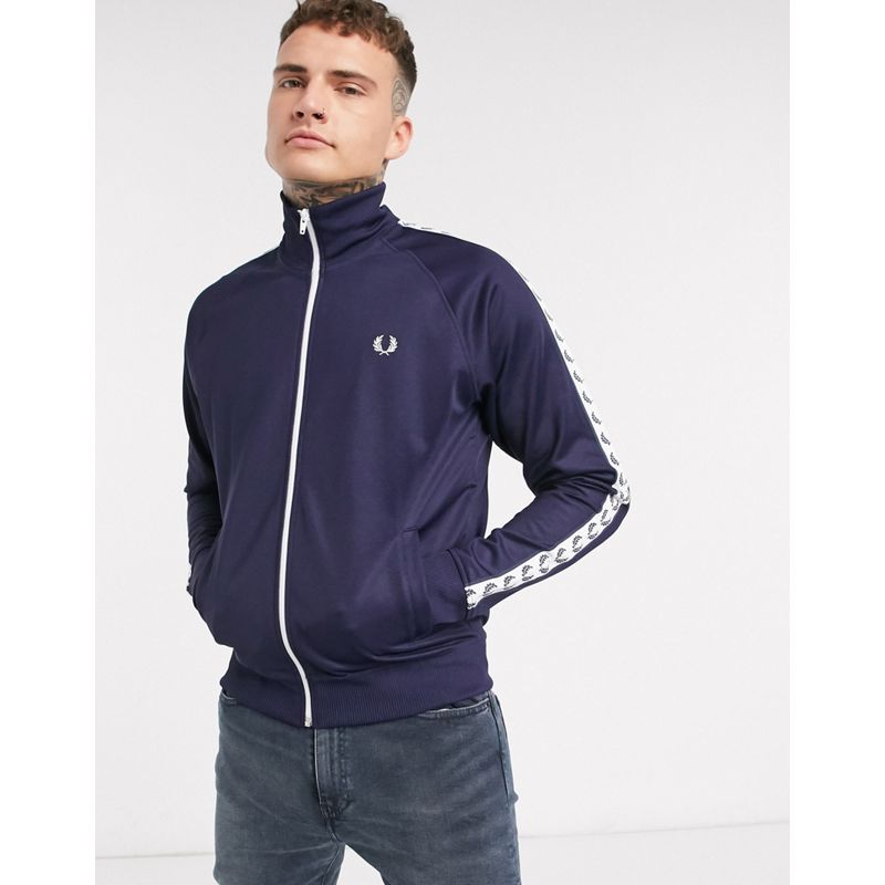 Designer  Fred Perry - Giacca sportiva blu navy con fettucce laterali