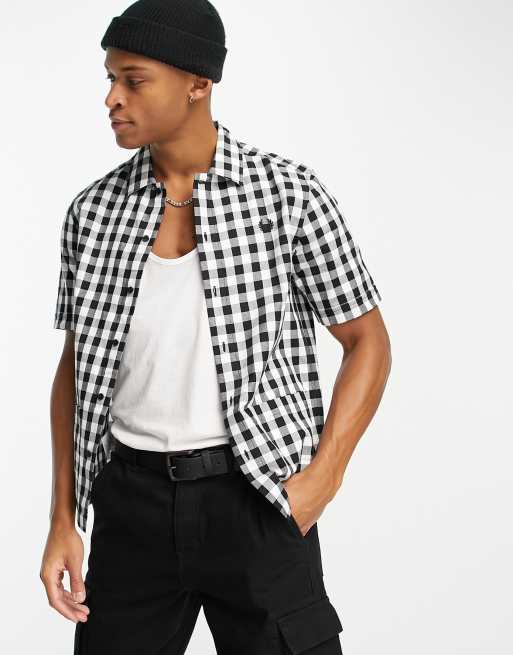 Fred perry short sleeve best sale gingham shirt