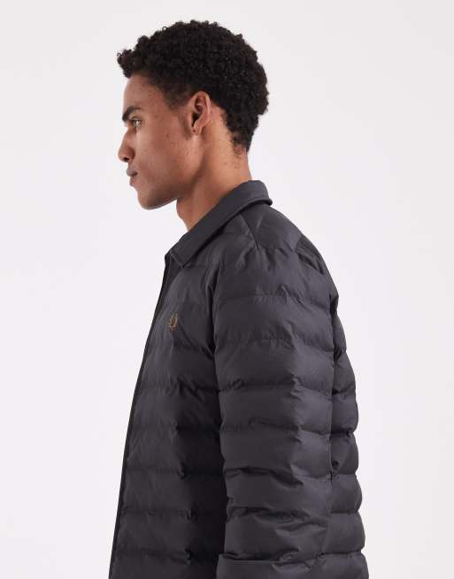 Fred Perry – Grå, vadderad jacka med krage, 4 av 5