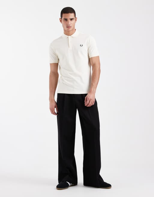 Fred Perry – Gräddvit pikétröja med logga, 2 av 5