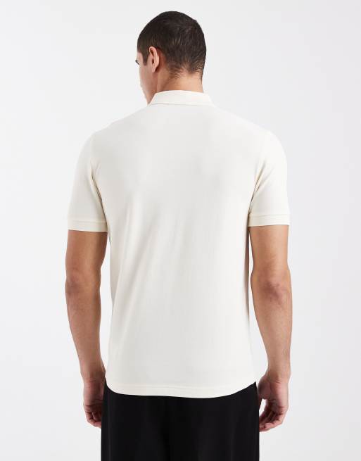 Fred Perry – Gräddvit pikétröja med logga, 3 av 5