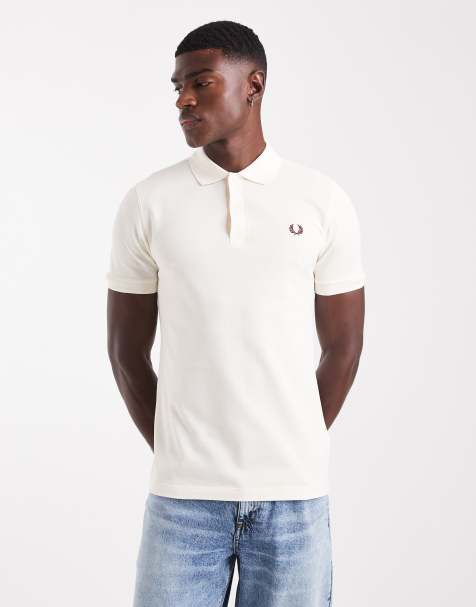 Fred Perry – Gräddvit pikétröja - view 1