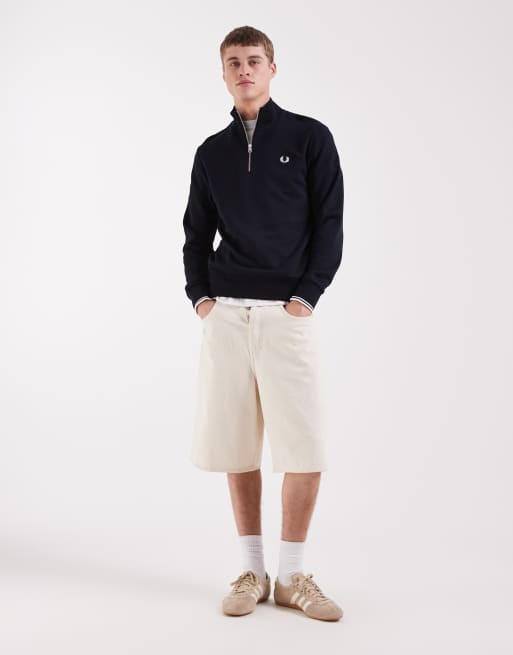 Fred Perry – Granatowa bluza z zamkiem pod szyją, 2 z 5