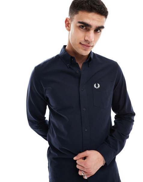 Fred Perry – Granatowa koszula oxford - view 1