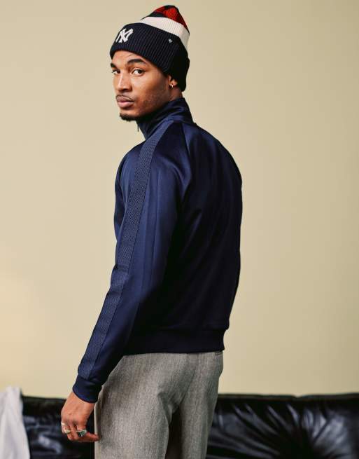 Fred Perry – Granatowa kurtka dresowa z taśmą, część zestawu, 4 z 4