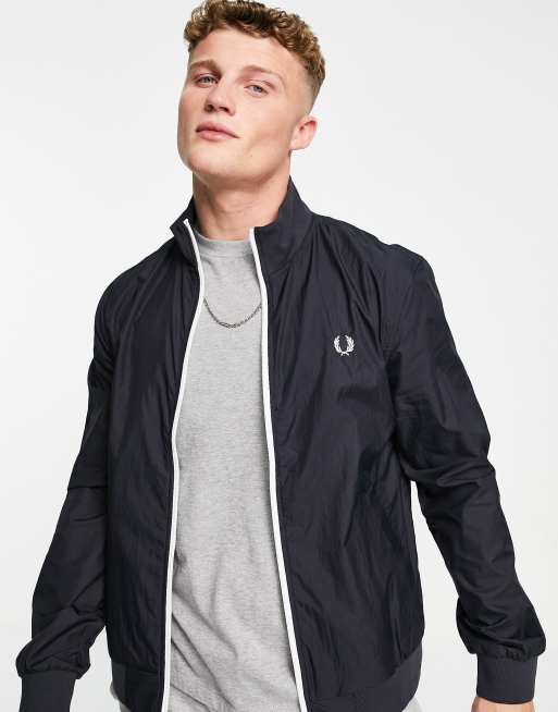Fred Perry – Granatowa lekka kurtka z tkaniny ripstop