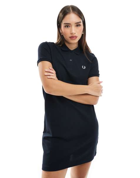 Fred Perry polo dress in navy