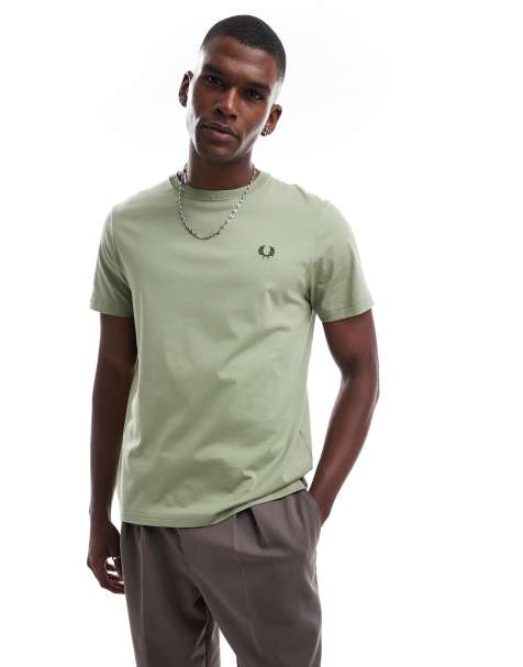 Fred Perry - Grøn t-shirt med rund hals - view 1