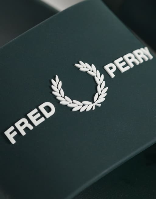 Fred Perry - Grønne sliders med logo, 3 af 4
