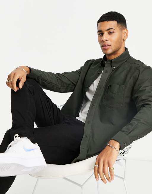 Fred Perry – Grünes Oxfordhemd