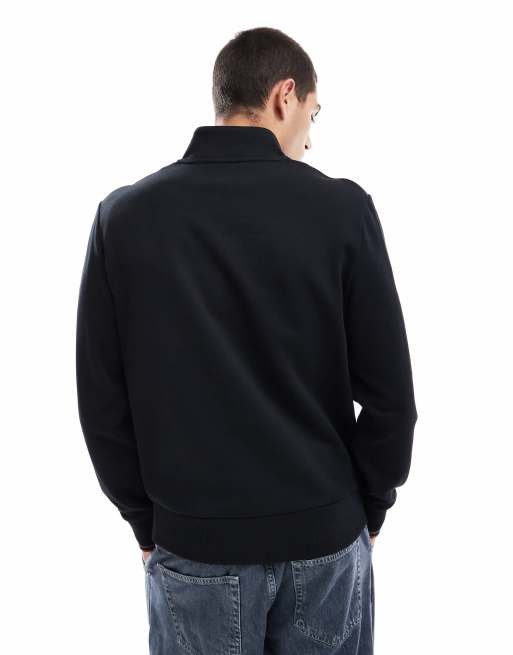【現行】FRED PERRY Half Zip Sweatshirt Black Fred Perry - Half Zip Black - Sweater | Impericon