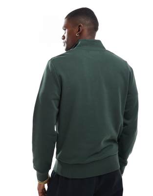 Fred Perry half zip sweatshirt in green | ASOS