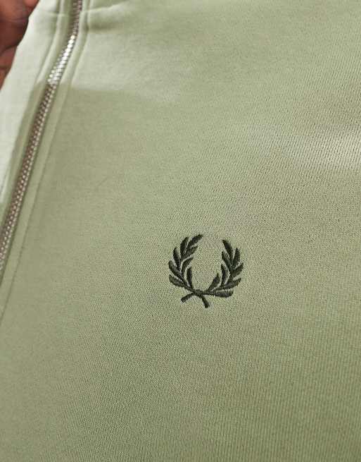 Fred Perry half zip sweatshirt in green | ASOS