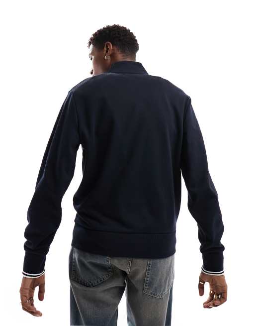 Fred Perry Half Zip Sweatshirt Navy