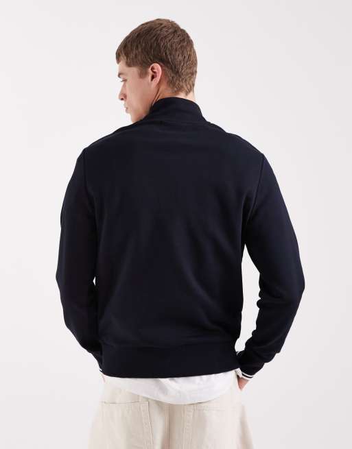 Fred Perry half zip sweatshirt in navy, 5 of 5
