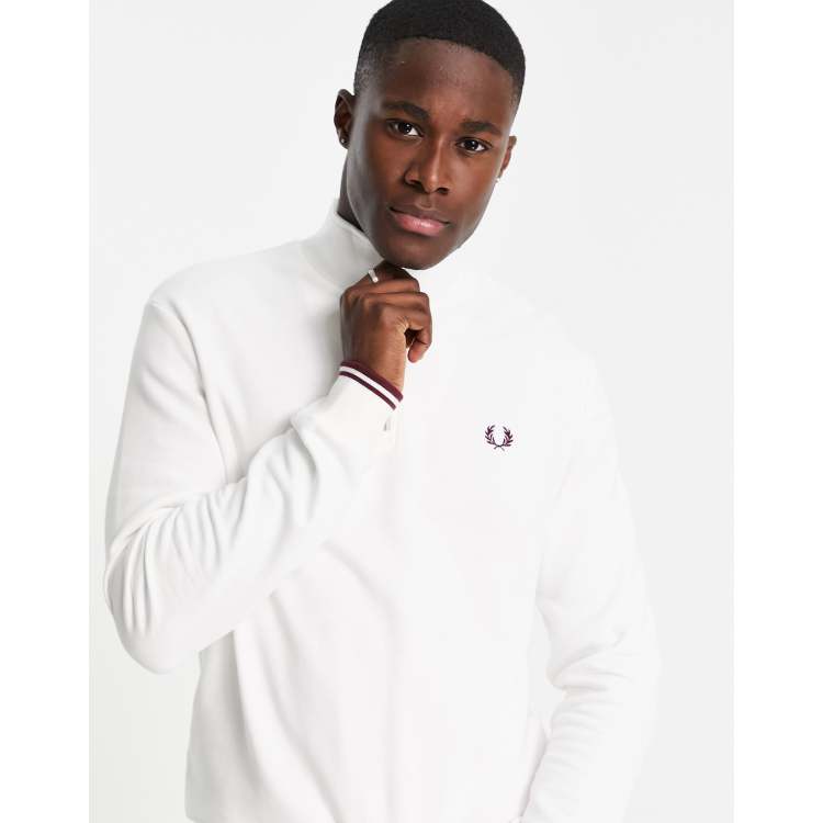 Fred perry sales white hoodie