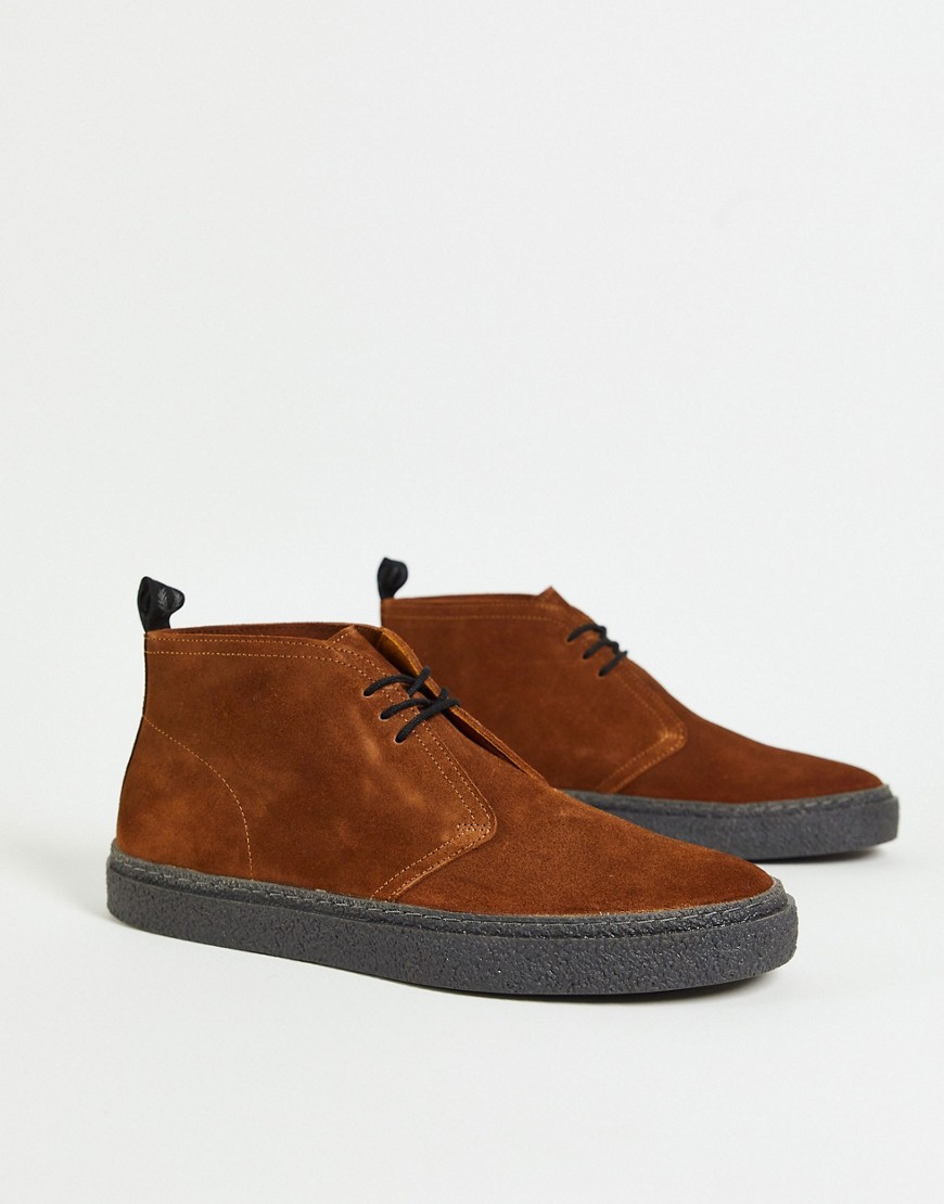 Fred Perry - Hawley - Suède desert boots in bruin