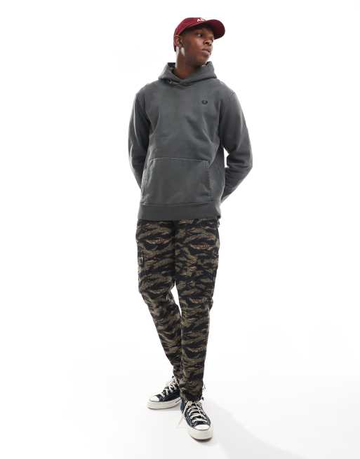 Fred Perry heavy weight hoodie in gray | ASOS