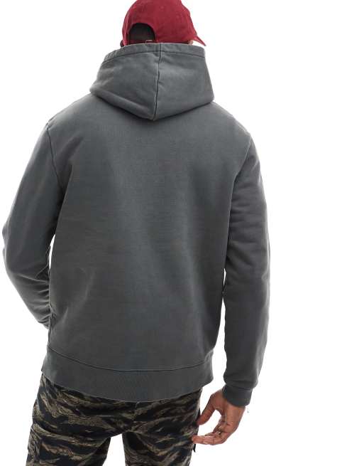 Fred Perry heavy weight hoodie in grey