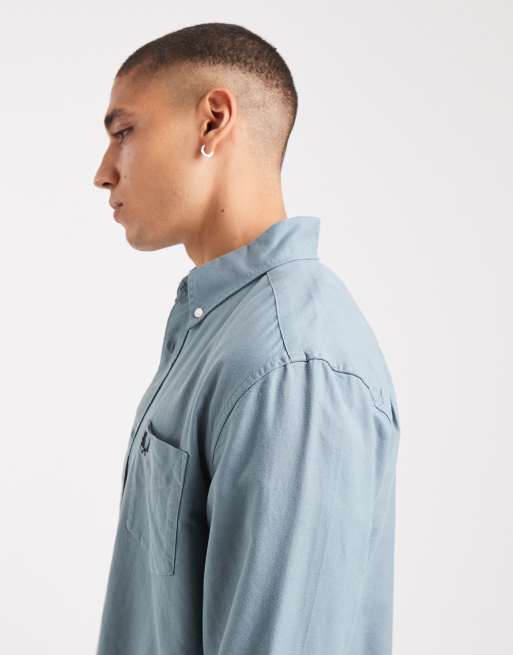 Fred Perry – Hellblaues Oxford-Hemd, 4 von 5