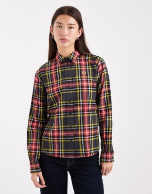 Fred Perry - Hemdbluse mit Schottenkaro-Bunt