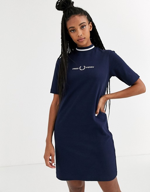Fred Perry high neck dress