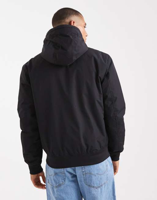 Fred Perry hooded brentham jacket in black | ASOS