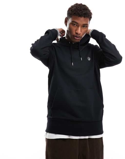 Fred Perry Black Tipped Hoodie