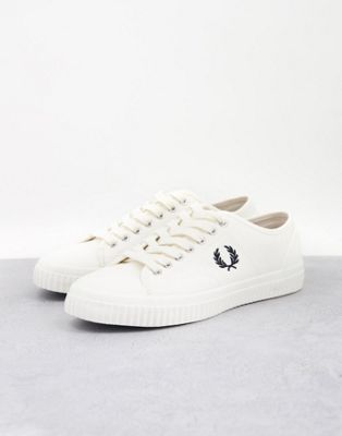 Homme Fred Perry - Hughes - Baskets basses en toile - Blanc
