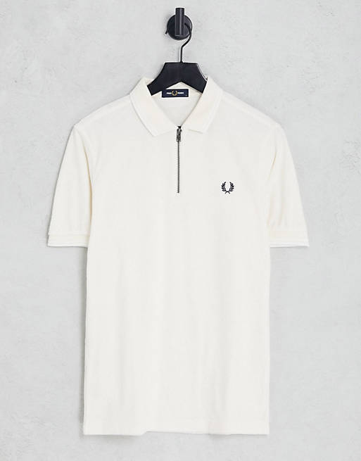 Fred Perry - poloskjorte i frotte lynlås | VolcanmtShops