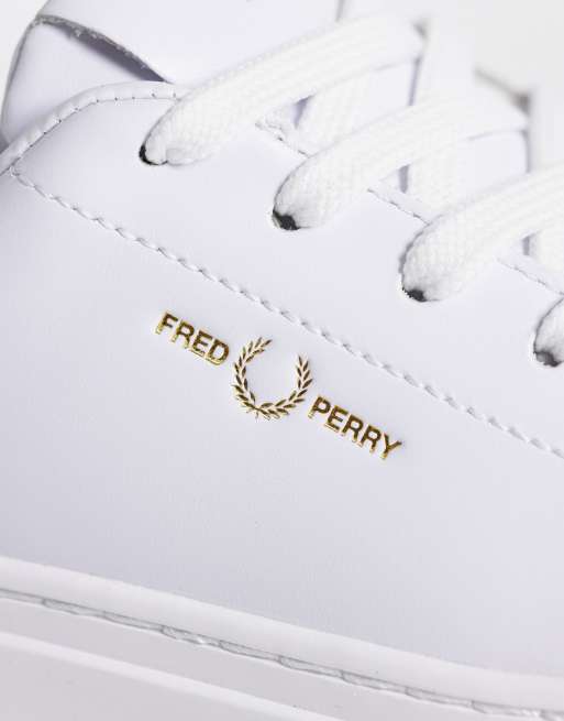 Fred Perry - Hvide lædersneakers, 4 af 5
