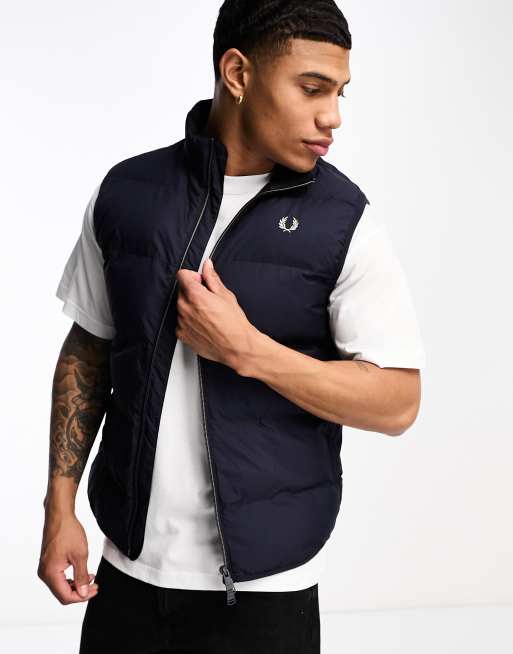 Fred Perry insulated gilet in navy | ASOS