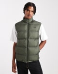 [Fred Perry] Fred Perry insulated vest in khaki-Green M KHAKI