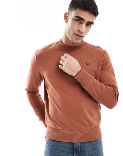 Fred Perry – Jasnobrązowa bluza z okrągłym dekoltem - view 1