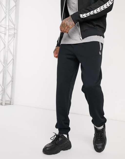 Fred Perry Joggers en molleton Noir ASOS