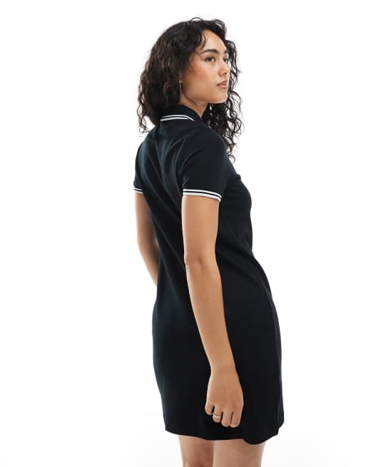 Fred Perry - Jurk met dubbel gekleurd streepje in zwart, 4 van 4