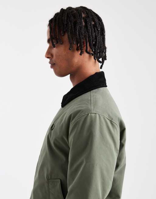 Fred Perry – Kakifärgad jacka med dragkedja, 4 av 5