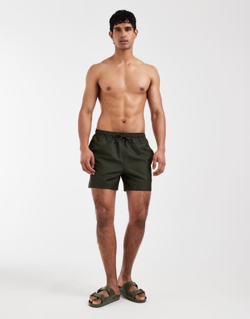 Fred Perry – Kakifärgade badshorts med dragsko och logga, 2 av 5