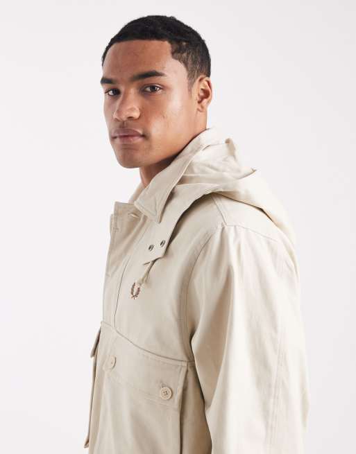 Fred Perry – Kapuzenjacke in Steinbeige, 4 von 5