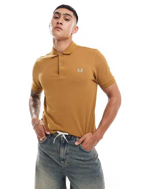 Fred Perry – Karmelowobrązowa koszulka polo