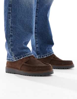 Kenney - Bottines mi-hautes en daim cir - Marron - Fred Perry - Modalova