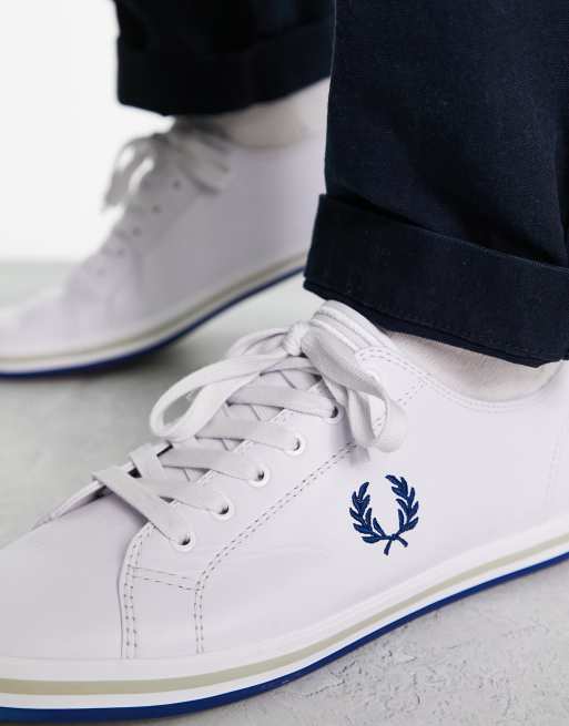 Fred perry cuir clearance blanc