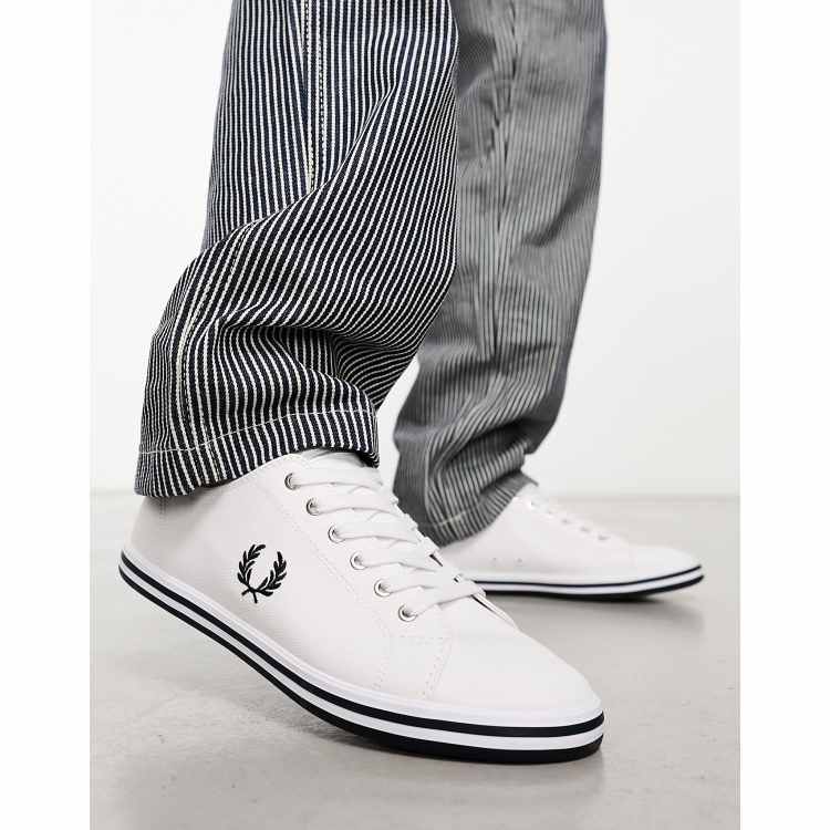 Fred Perry Kingston Sneakers bianche in twill ASOS