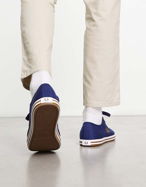 Fred Perry - Kingston - Sneakers van keperstof in Frans marineblauw, 2 van 4