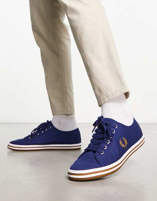 Fred Perry - Kingston - Sneakers van keperstof in Frans marineblauw, 3 van 4