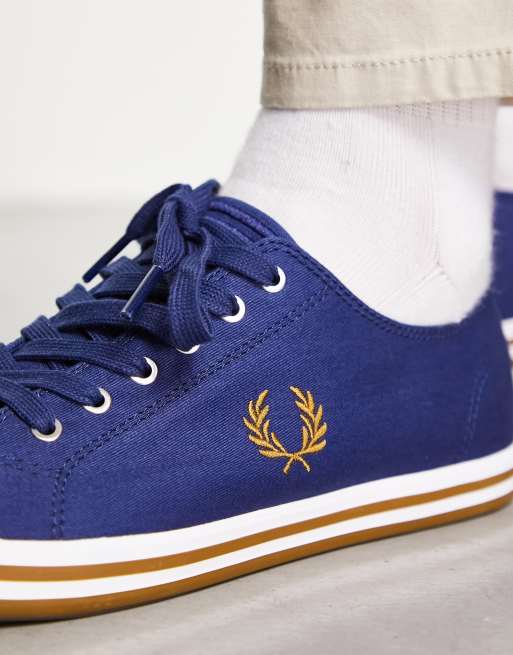 Fred Perry - Kingston - Sneakers van keperstof in Frans marineblauw, 4 van 4