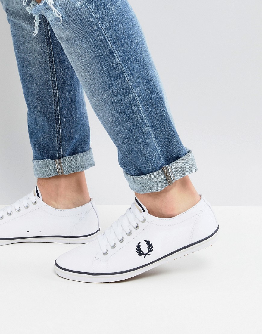 Fred Perry Kingston Twill Sneakers In White