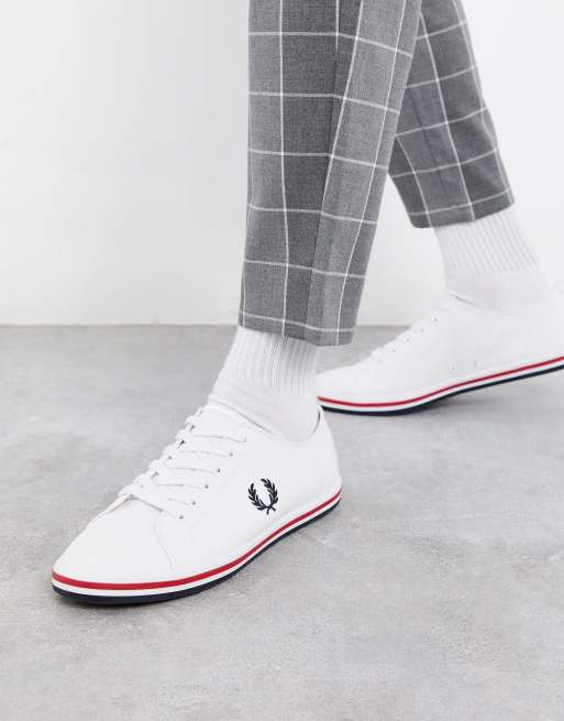 Fred Perry – Kingston – Weiße Twillschuhe