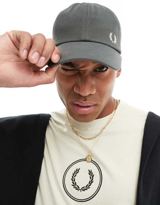Fred Perry – Klassische Kappe aus Pikee in 